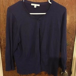 CAbi Cardigan. Sz. XL in Eggplant